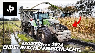 Mais 2024 🌽 Schlammschlacht in Dänemark  JP Agrar [upl. by Eneg8]