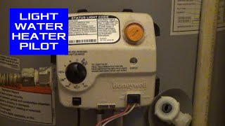 Honeywell Water Heater Thermocouple Reset to Light Pilot [upl. by Enahc749]