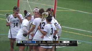 Adelphi University vs University of New Haven Womens Lacrosse  NE10 Semifinals  May 6 2017 [upl. by Maillij505]