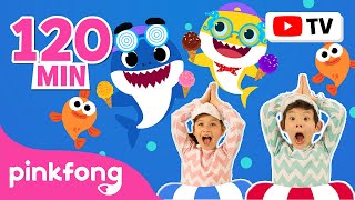 TV for Kids ☀️ 2Hour Summertime Remix  Baby Shark Family Special  Pinkfong Kids Song [upl. by Lavro]