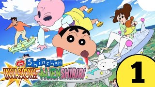 Shinchan Movie Invasion Alien Shiriri In Hindi  PART 1 [upl. by Marriott36]