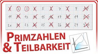 Was ist eine Primzahl Primzahlen amp Teilbarkeit  Mathe 6 Schulstufe [upl. by Yleik]