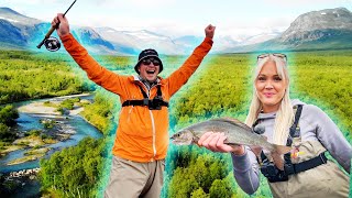 FLY FISHING For Giant Grayling in the Swedish Mountains [upl. by Tabby686]