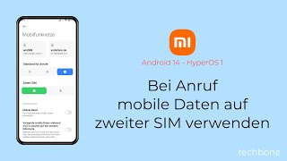 Für Anrufe mobile Daten auf zweiter SIM deaktivieren  Xiaomi Android 14  HyperOS 1 [upl. by Cornell433]