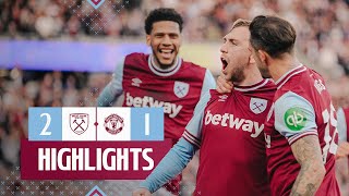 West Ham 21 Manchester United  Late Penalty Secures The Three Points  Premier League Highlights [upl. by Idell]