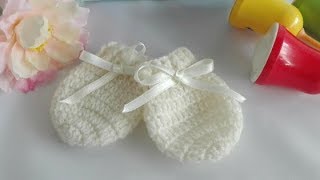 Como tejer manoplas para bebe a crochet unisex [upl. by Veta]