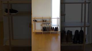 MODULAR SHOE RACK woodworking cnc maker furniture satisfying buildvideo diy [upl. by Rheims]