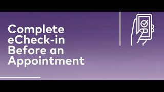 How to complete eCheckin before an appointment [upl. by Aronle295]