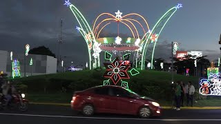 Managua iluminada con adornos navideños [upl. by Ima]