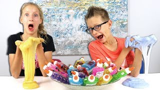 3 Colors of Glue Slime Challenge PART 2 [upl. by Vasya]