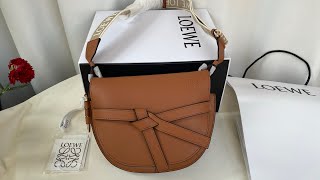 Loewe Gate Bag Small Thick Strap Unboxing [upl. by Bazluke]