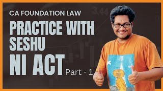 NEGOTIABLE INSTRUMENTS ACT  QUESTION PRACTICE  CA FOUNDATION  LAW [upl. by Hctim184]