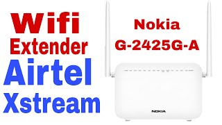 Nokia G2425GA Wifi Extender Wifi Singnal Boostairtel nokia router configurationNational Saurabh [upl. by Ohl319]