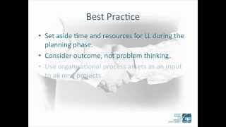 Project lessons learned [upl. by Dielle]