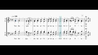 Ton Despotin  First Part  SATB [upl. by Nyrret]