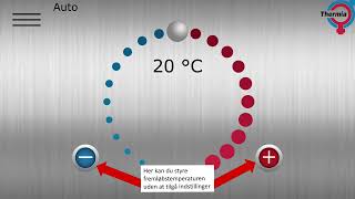 Dansk  Thermia Varmepumper Instruktionsvideo Varmestyring [upl. by Gerianna654]