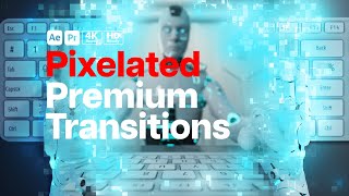 Premium Transitions Pixelated After Effects Template  Premiere Pro MOGRTs [upl. by Dahlstrom]