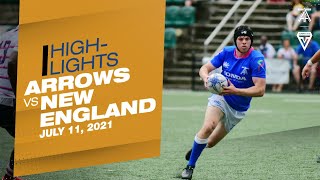 Toronto Arrows  Match Highlights vs New England Free Jacks July 11 2021 [upl. by Jonati]