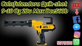 Calafateadora Quikshot 910 Oz 20v Max Dewalt DCE560B [upl. by Arammahs]