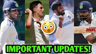 IMPORTANT BGT UPDATES for INDIA on Gill Ashwin amp PITCH 🔥 Australia Vs IND 1st Test News [upl. by Ria]