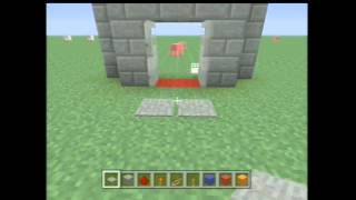 Tutorial redstone como abrir 2 puertas de hierro al mismo tiempo [upl. by Cherianne143]