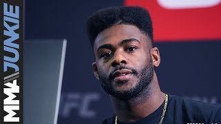 Aljamain Sterling full guest fighter media scrum at UFC Fight Night 118 [upl. by Lettig662]