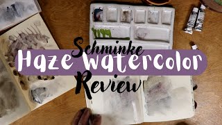 Schminke Granulating Haze Watercolor Review [upl. by Cyna]