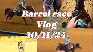 Barrel race vlog 101124 [upl. by Inajna49]