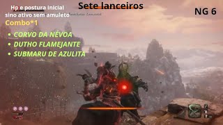 Sekiro shadow Sete lanceiros melhores combates de Sekiro com sequências mortais [upl. by Dewhirst]