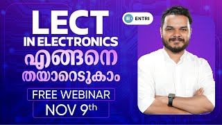 How to Prepare for Lect in Electronics Exam Free Webinar on November 9  830 PM [upl. by Htederem]