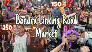 Street Shopping in Bandra Linking Road Market  Mumbai Famous Market  Formal  Western Traditional [upl. by Nelyt]