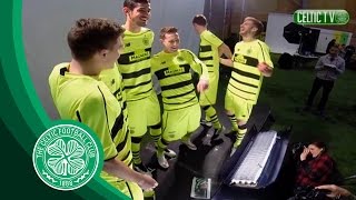 Celtic FC  Euro Kit 201516 Behind The Scenes [upl. by Aerdnwahs]