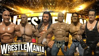 Wrestlemania 39 full show  action figure match [upl. by Ahsimet175]