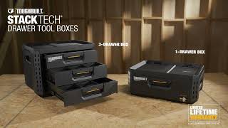 TOUGHBUILT Stacktech® Drawer Tool Boxes  TBB1D703  TBB1D301 [upl. by Salocin953]