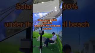 Solar energy 100 absorbed under the Solar cell beach umbrella [upl. by Orville451]