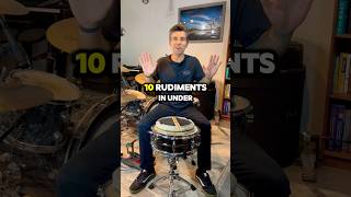 10 Drum Rudiments In Under 1 Minute Can you play the last onedrums [upl. by Alael]