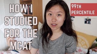 How I Studied for the MCAT 99th PERCENTILE SCORE IN 2 MONTHS [upl. by Lyns301]