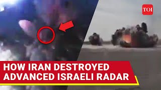 Iranian Guided Missile Destroys Hightech Israeli Radar At Nevatim Iran Releases Video From Oct 1 [upl. by Kemeny53]