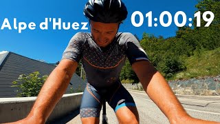 Alpe dHuez  1 hour 19 seconds  Full Climb  Cycling Motivation [upl. by Ferneau]