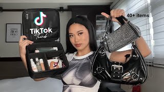 HUGE TIKTOK amp SHOPEE HAUL 2023 bags shoes clothes makeup skincare electronics etc [upl. by Ijuy]