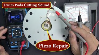 How to fix cutting sound on drum pads Piezo repair [upl. by Namya]