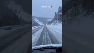 Major winter storm causes travel restrictions in Colorado ustravels naturelovers colorado [upl. by Bowrah653]