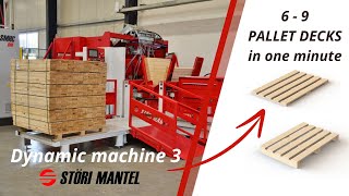 🔴 STÖRI MANTEL  Dynamic Machine DM3  Nail pallet lids at a speed of up to 9 pieces per minute [upl. by Resay168]