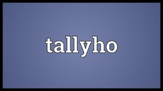 Tallyho Meaning [upl. by Harcourt982]