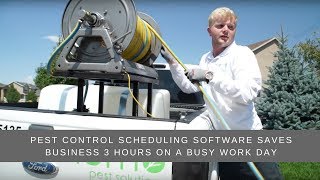 Pest Control Scheduling Software Saves Business 3 Hours on a Busy Work Day [upl. by Iarahs476]