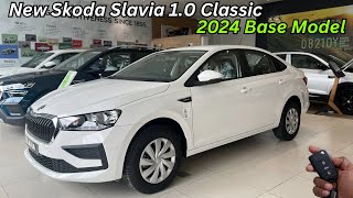 2024 Skoda Slavia 10 Classic Base Model Full Review ❤️ Price amp Features✅Better Than VW Virtus [upl. by Benson]