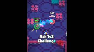 Ash 1v3 Challenge In Duels 🗿🔥 BrawlStars Duels Shorts [upl. by Ignazio140]