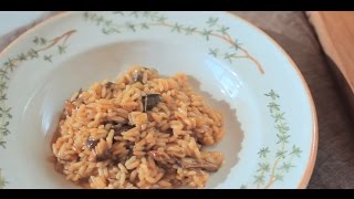 Original italienisches Steinpilzrisotto Risotto ai porcini [upl. by Immat842]