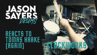 Drummer Reacts to  Tomas Haake of Meshuggah  Clockworks Drum Playthrough [upl. by Vacla690]