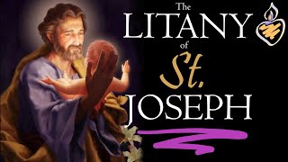 Litany of St Joseph in Latin with English amp Latin Text  Litaniae Sancti Joseph [upl. by Eldrid]